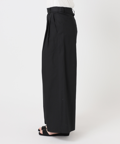 JOURNAL STANDARD relume(ジャーナルスタンダード レリューム)の「コットンリネンタックワイドパンツ(その他パンツ・レディース・ブラック/ブラウン/グレー・36/38)」の5枚目の写真