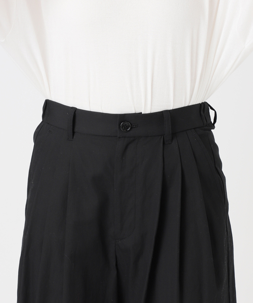 JOURNAL STANDARD relume(ジャーナルスタンダード レリューム)の「コットンリネンタックワイドパンツ(その他パンツ・レディース・ブラック/ブラウン/グレー・36/38)」の9枚目の写真