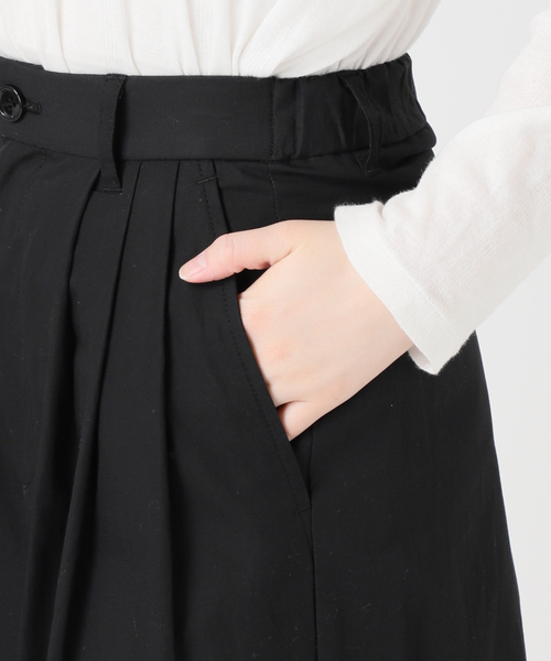 JOURNAL STANDARD relume(ジャーナルスタンダード レリューム)の「コットンリネンタックワイドパンツ(その他パンツ・レディース・ブラック/ブラウン/グレー・36/38)」の10枚目の写真