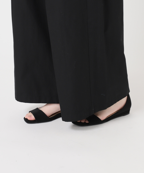 JOURNAL STANDARD relume(ジャーナルスタンダード レリューム)の「コットンリネンタックワイドパンツ(その他パンツ・レディース・ブラック/ブラウン/グレー・36/38)」の11枚目の写真