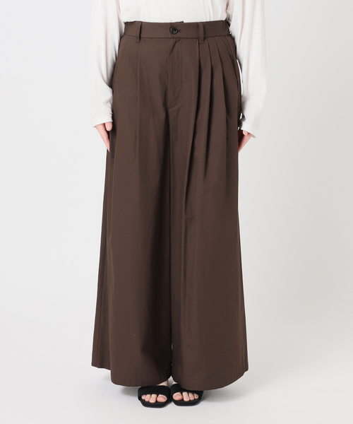 JOURNAL STANDARD relume(ジャーナルスタンダード レリューム)の「コットンリネンタックワイドパンツ(その他パンツ・レディース・ブラック/ブラウン/グレー・36/38)」の16枚目の写真