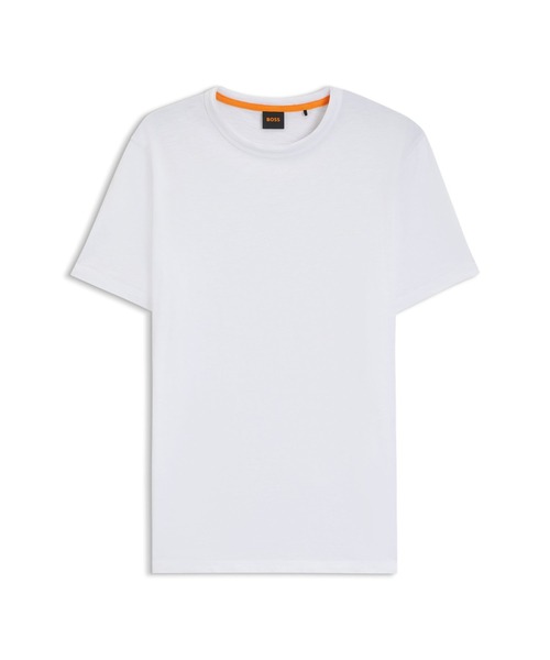 BOSS（ボス）の「【オンライン限定】コットンスラブ Tシャツ ロゴディテール（Tシャツ/カットソー・メンズ・ライトベージュ/ホワイト/ダークブルー・L/XXL/XL/M/S）」の7枚目の写真
