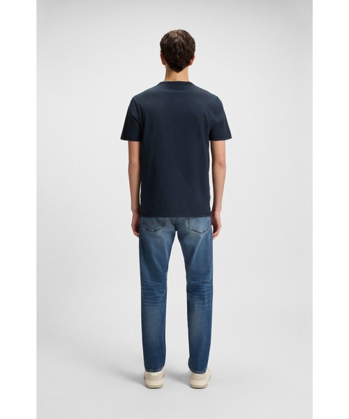 BOSS（ボス）の「【オンライン限定】コットンスラブ Tシャツ ロゴディテール（Tシャツ/カットソー・メンズ・ライトベージュ/ホワイト/ダークブルー・L/XXL/XL/M/S）」の14枚目の写真