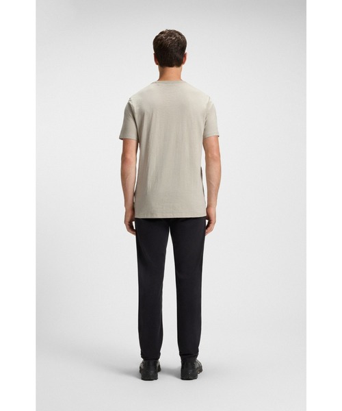 BOSS（ボス）の「【オンライン限定】コットンスラブ Tシャツ ロゴディテール（Tシャツ/カットソー・メンズ・ライトベージュ/ホワイト/ダークブルー・L/XXL/XL/M/S）」の10枚目の写真