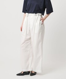 ASTRAET | ＜ASTRAET＞ウエストゴム ギャザーワイドパンツ WHITE(その他パンツ)