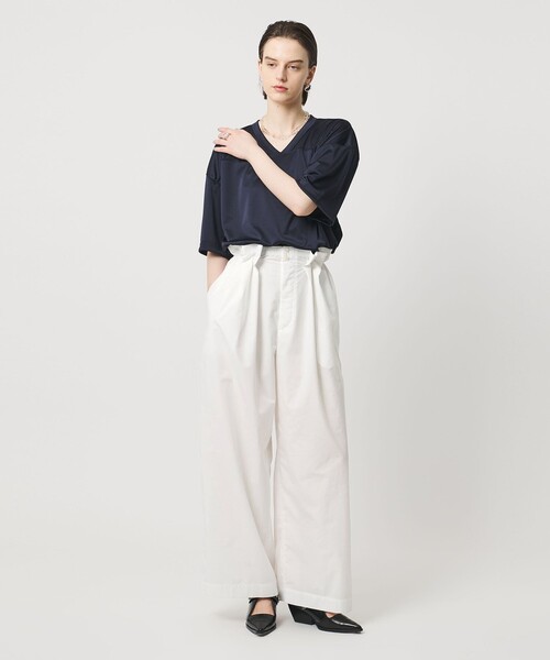 ASTRAET（アストラット）の「＜ASTRAET＞ウエストゴム ギャザーワイドパンツ WHITE（その他パンツ・レディース・ホワイト・00/0/1）」の3枚目の写真