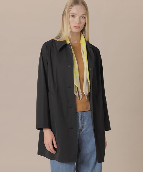MACKINTOSH LONDON(マッキントッシュ ロンドン)の「【WEB・一部店舗限定】【BANTON/バントン】ステンカラーコート(ステンカラーコート・レディース・グレー系その他/ブラック・40/38)」の2枚目の写真