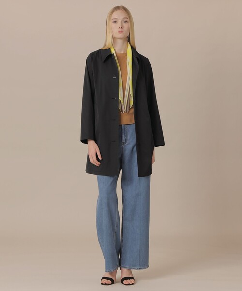 MACKINTOSH LONDON(マッキントッシュ ロンドン)の「【WEB・一部店舗限定】【BANTON/バントン】ステンカラーコート(ステンカラーコート・レディース・グレー系その他/ブラック・40/38)」の4枚目の写真