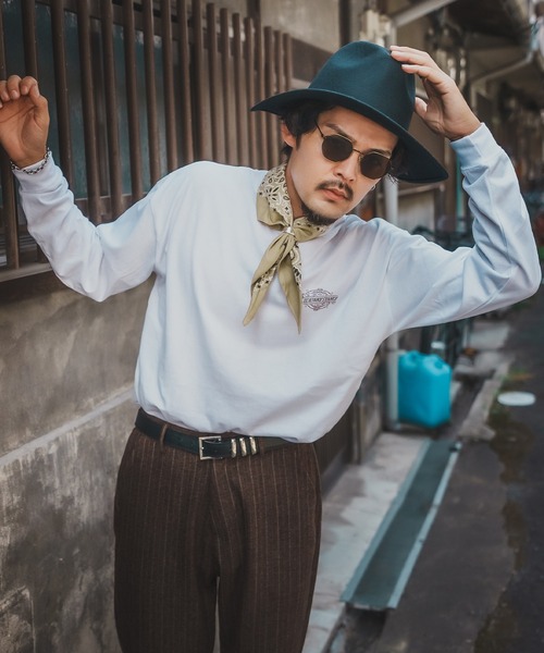 En serio TOKYO(エンソリオトーキョー)の「【SIDEWAYSTANCE】ラベルロゴ長袖Tシャツ 70577(Tシャツ/カットソー・メンズ・ブラック/ホワイト/ダークブルー・SMALL/MEDIUM/LARGE/X-LARGE)」の20枚目の写真