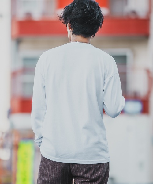 En serio TOKYO(エンソリオトーキョー)の「【SIDEWAYSTANCE】ラベルロゴ長袖Tシャツ 70577(Tシャツ/カットソー・メンズ・ブラック/ホワイト/ダークブルー・SMALL/MEDIUM/LARGE/X-LARGE)」の19枚目の写真