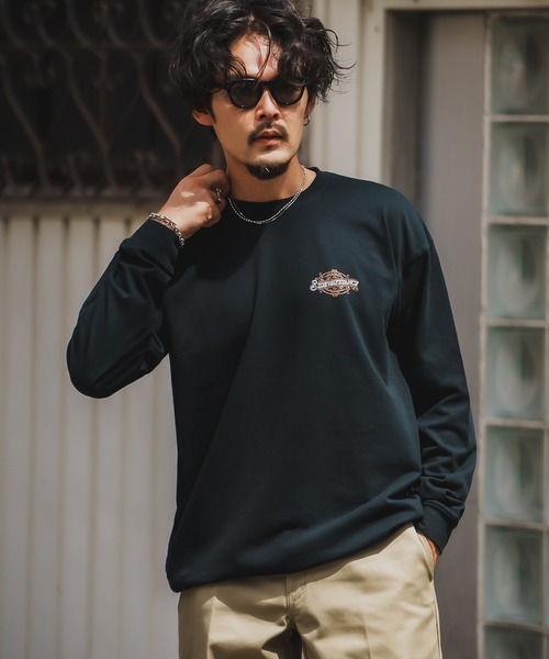 En serio TOKYO(エンソリオトーキョー)の「【SIDEWAYSTANCE】ラベルロゴ長袖Tシャツ 70577(Tシャツ/カットソー・メンズ・ブラック/ホワイト/ダークブルー・SMALL/MEDIUM/LARGE/X-LARGE)」の15枚目の写真