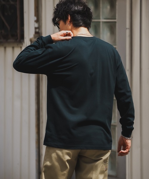 En serio TOKYO(エンソリオトーキョー)の「【SIDEWAYSTANCE】ラベルロゴ長袖Tシャツ 70577(Tシャツ/カットソー・メンズ・ブラック/ホワイト/ダークブルー・SMALL/MEDIUM/LARGE/X-LARGE)」の13枚目の写真