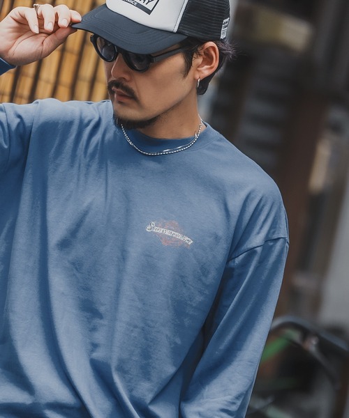 En serio TOKYO(エンソリオトーキョー)の「【SIDEWAYSTANCE】ラベルロゴ長袖Tシャツ 70577(Tシャツ/カットソー・メンズ・ブラック/ホワイト/ダークブルー・SMALL/MEDIUM/LARGE/X-LARGE)」の10枚目の写真