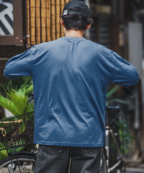 En serio TOKYO(エンソリオトーキョー)の「【SIDEWAYSTANCE】ラベルロゴ長袖Tシャツ 70577(Tシャツ/カットソー・メンズ・ブラック/ホワイト/ダークブルー・SMALL/MEDIUM/LARGE/X-LARGE)」の9枚目の写真
