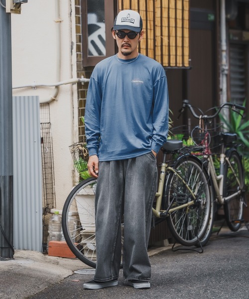 En serio TOKYO(エンソリオトーキョー)の「【SIDEWAYSTANCE】ラベルロゴ長袖Tシャツ 70577(Tシャツ/カットソー・メンズ・ブラック/ホワイト/ダークブルー・SMALL/MEDIUM/LARGE/X-LARGE)」の8枚目の写真