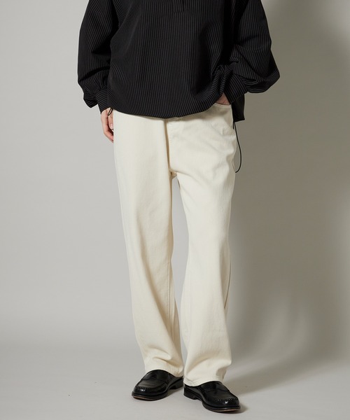 OK YESTERDAY(オッケーイエスタデイ)の「OK YESTERDAY / オーケー イエスタデイ コットンツイルパンツ / COTTON TWILL PANTS 秋 秋服 2026年秋冬(デニムパンツ・メンズ・ブラック/アイボリー/ベージュ・L/M)」の6枚目の写真
