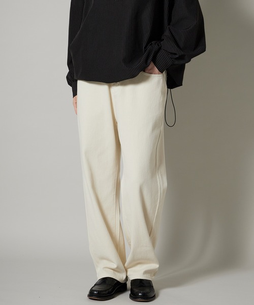 OK YESTERDAY(オッケーイエスタデイ)の「OK YESTERDAY / オーケー イエスタデイ コットンツイルパンツ / COTTON TWILL PANTS 秋 秋服 2026年秋冬(デニムパンツ・メンズ・ブラック/アイボリー/ベージュ・L/M)」の7枚目の写真