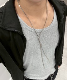 Never mind the XU / Chikashitsu+ | 【nmtc+】silver long necklace / 【エヌエムティーシープラス】シルバーロングネックレス(ネックレス)