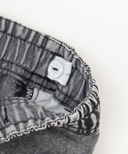 minimal（ミニマル）の「【裾ゴム仕様】ライン入りデニムカーゴパンツ（その他パンツ・キッズ・ブラック/ブルー・120cm/110cm/100cm/140cm/130cm）」の16枚目の写真