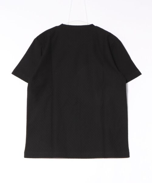 TAKA-Q(タカキュー)の「【綿混】タカキュー ループ ジャガード Vネック 半袖 Tシャツ(Tシャツ/カットソー・メンズ・ブラック/ベージュ・MEDIUM/LARGE/X-LARGE)」の3枚目の写真