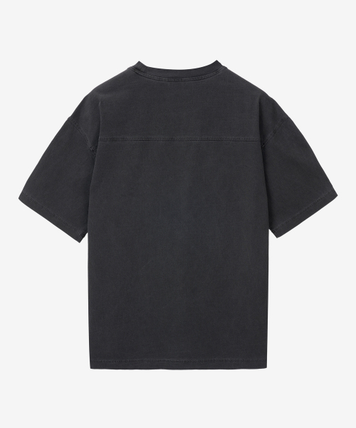 MINDBRIDGE（マインドブリッジ）の「ピグメントオーバーサイズTシャツ - 2カラー MYTS31M1（Tシャツ/カットソー・メンズ・オリーブ/ダークグレー・100/110/95/105）」の5枚目の写真