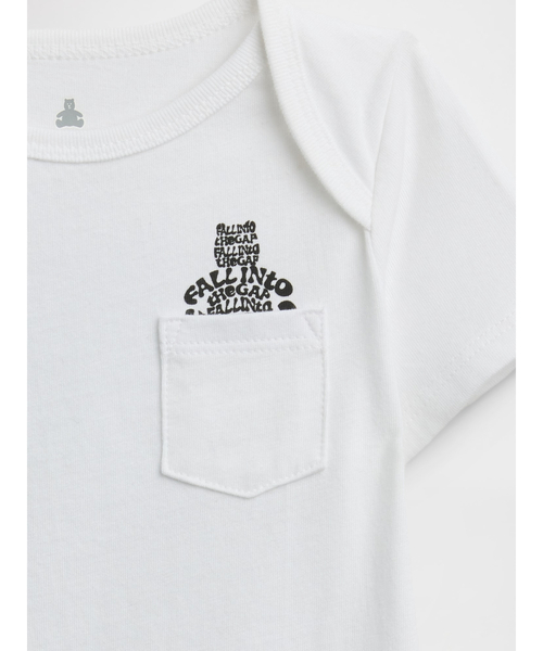 GAP(ギャップ)の「ブラナンベア ポケット ボディスーツ (ベビー)(ロンパース・キッズ・ブラック/イエロー/ピンク/ホワイト・60cm/50cm/90cm/80cm/70cm)」の5枚目の写真