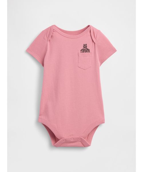 GAP(ギャップ)の「ブラナンベア ポケット ボディスーツ (ベビー)(ロンパース・キッズ・ブラック/イエロー/ピンク/ホワイト・60cm/50cm/90cm/80cm/70cm)」の9枚目の写真