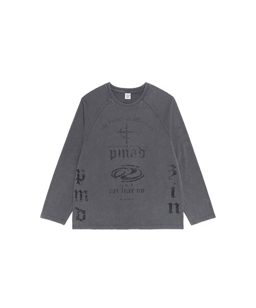 PIMADAZIWIN（ピマダジウィン）の「Dark Label Sulfur T-shirt_3Color（Tシャツ/カットソー・メンズ・チャコールグレー/ブラック/グリーン・MEDIUM/LARGE）」の2枚目の写真