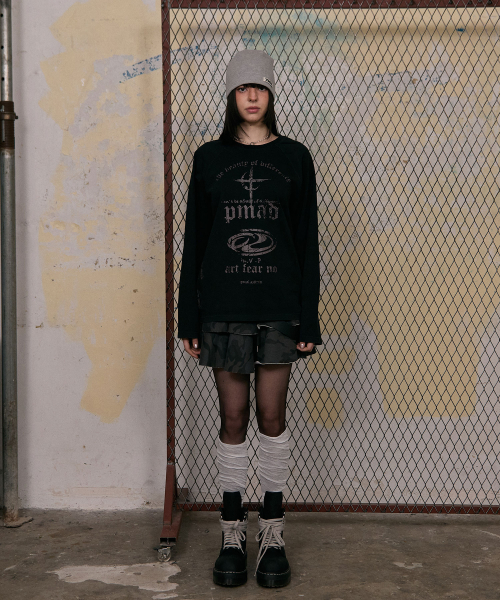 PIMADAZIWIN（ピマダジウィン）の「Dark Label Sulfur T-shirt_3Color（Tシャツ/カットソー・メンズ・チャコールグレー/ブラック/グリーン・MEDIUM/LARGE）」の8枚目の写真