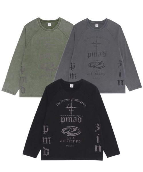 PIMADAZIWIN（ピマダジウィン）の「Dark Label Sulfur T-shirt_3Color（Tシャツ/カットソー・メンズ・チャコールグレー/ブラック/グリーン・MEDIUM/LARGE）」の11枚目の写真