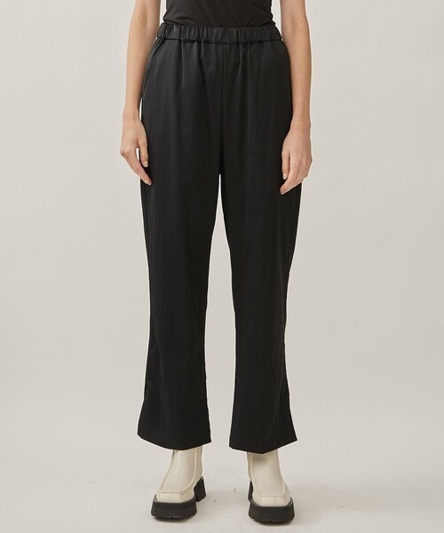 08sircus（ゼロエイトサーカス）の「[08sircus/08サーカス]Milling satin slit pants（その他パンツ・レディース・ブルー/ブラック・1/0）」の4枚目の写真