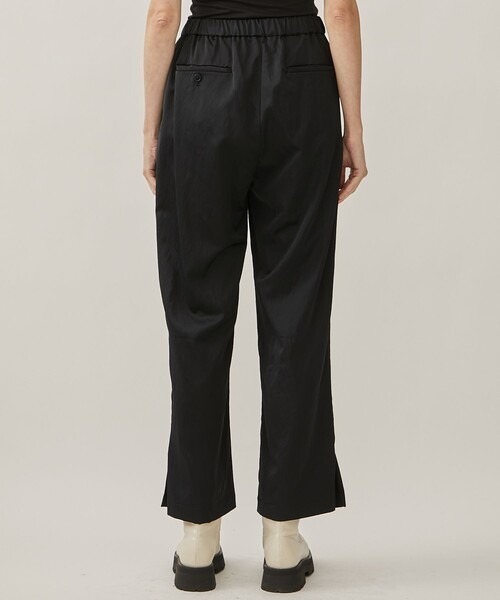 08sircus（ゼロエイトサーカス）の「[08sircus/08サーカス]Milling satin slit pants（その他パンツ・レディース・ブルー/ブラック・1/0）」の6枚目の写真