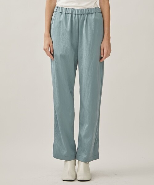 08sircus（ゼロエイトサーカス）の「[08sircus/08サーカス]Milling satin slit pants（その他パンツ・レディース・ブルー/ブラック・1/0）」の13枚目の写真