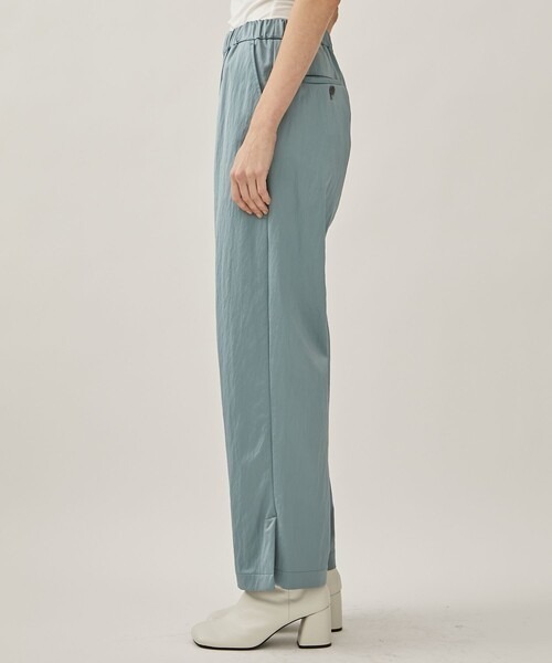 08sircus（ゼロエイトサーカス）の「[08sircus/08サーカス]Milling satin slit pants（その他パンツ・レディース・ブルー/ブラック・1/0）」の14枚目の写真