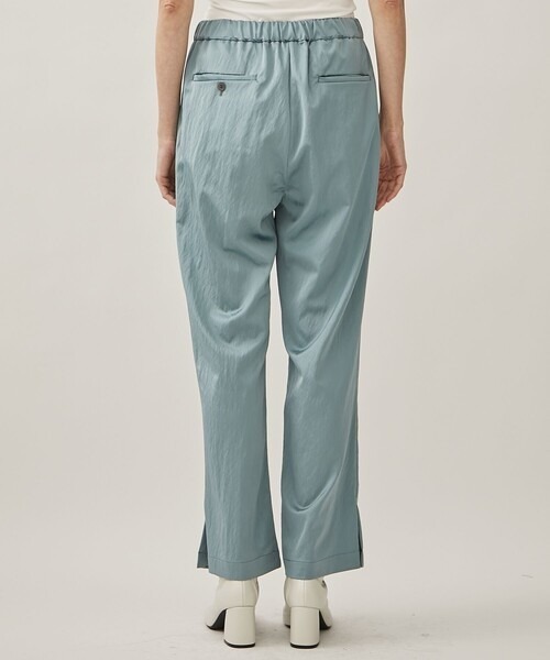 08sircus（ゼロエイトサーカス）の「[08sircus/08サーカス]Milling satin slit pants（その他パンツ・レディース・ブルー/ブラック・1/0）」の15枚目の写真