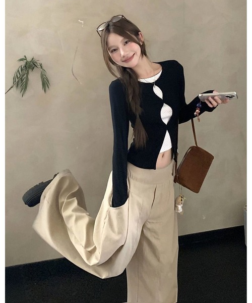 inst.ALL（インストール）の「インナードットドッキングトップス（Tシャツ/カットソー・レディース・ブラック・M）」の18枚目の写真