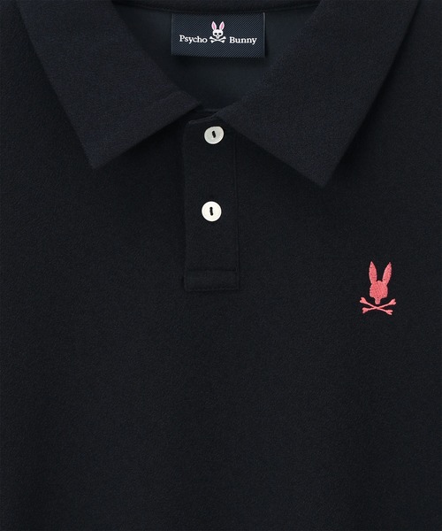 Psycho Bunny(サイコバニー)の「ジョーゼット風 リラックスポロシャツ(ポロシャツ・メンズ・ネイビー/ホワイト/チャコールグレー・LARGE/X-LARGE/MEDIUM)」の19枚目の写真