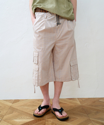 THEVINYLHOUSE（ザバイニルハウス）の「LAYERED CHECK CARGO SHORTS CREAM（その他パンツ）」