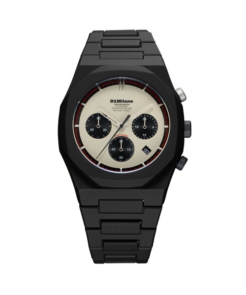 D1 MILANO（ディーワンミラノ）の「「D1 MILANO/ディーワン ミラノ」POLYCHRONO　ポリクロノ - ギルデッド（アナログ腕時計・メンズ・ブラック×ゴールド/ブラック×ベージュ/ブラック×シルバー・FREE）」の4枚目の写真