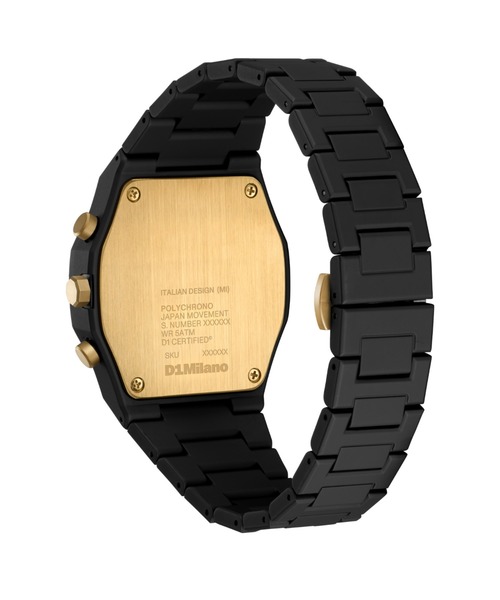 D1 MILANO（ディーワンミラノ）の「「D1 MILANO/ディーワン ミラノ」POLYCHRONO　ポリクロノ - ギルデッド（アナログ腕時計・メンズ・ブラック×ゴールド/ブラック×ベージュ/ブラック×シルバー・FREE）」の9枚目の写真