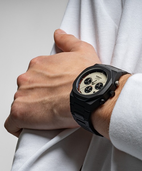D1 MILANO（ディーワンミラノ）の「「D1 MILANO/ディーワン ミラノ」POLYCHRONO　ポリクロノ - ギルデッド（アナログ腕時計・メンズ・ブラック×ゴールド/ブラック×ベージュ/ブラック×シルバー・FREE）」の17枚目の写真