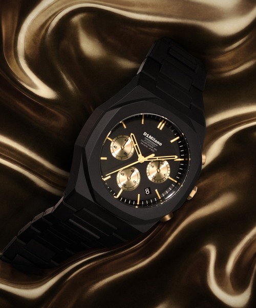 D1 MILANO（ディーワンミラノ）の「「D1 MILANO/ディーワン ミラノ」POLYCHRONO　ポリクロノ - ギルデッド（アナログ腕時計・メンズ・ブラック×ゴールド/ブラック×ベージュ/ブラック×シルバー・FREE）」の20枚目の写真