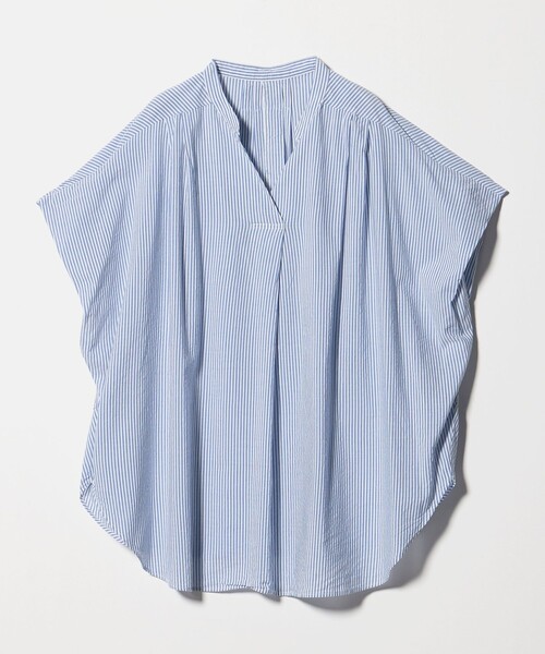 green label relaxing（グリーンレーベルリラクシング）の「［size SHORTあり］ショルダー タック スキッパー ブラウス（シャツ/ブラウス・レディース・ネイビー/ケリーグリーン/その他1/オフホワイト・SHORT/FREE）」の14枚目の写真