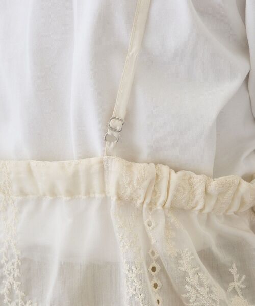 AMERICAN HOLIC(アメリカンホリック)の「シアー刺繍キャミワンピース(ペチコート付き)(ワンピース・レディース・アイボリー/ブラック・L/M)」の17枚目の写真