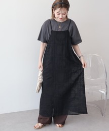 AMERICAN HOLIC | シアー刺繍キャミワンピース(ペチコート付き)(ワンピース)