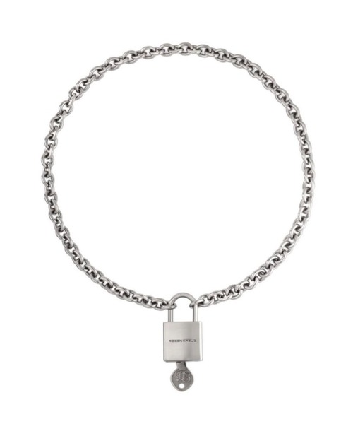 ROSEN KREUZ（ローゼンクロイツ）の「【Rosen Kreuz】SEALED FAITH PADLOCK NECKLACE / 【ローゼンクロイツ】シールドフェイスロックネックレス＜着用動画あり＞（ネックレス・メンズ・シルバー・ONE SIZE）」の6枚目の写真