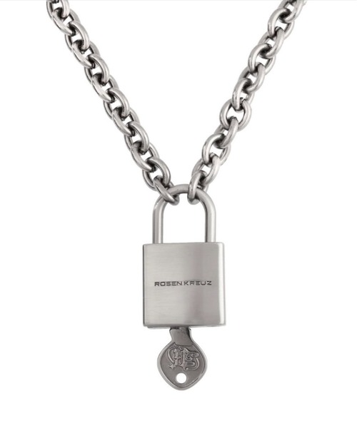 ROSEN KREUZ（ローゼンクロイツ）の「【Rosen Kreuz】SEALED FAITH PADLOCK NECKLACE / 【ローゼンクロイツ】シールドフェイスロックネックレス＜着用動画あり＞（ネックレス・メンズ・シルバー・ONE SIZE）」の7枚目の写真