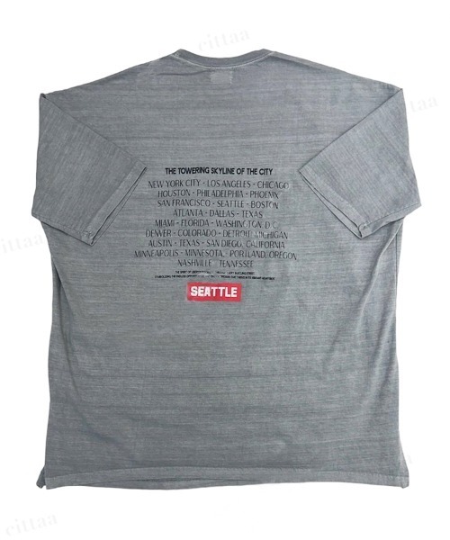 Dalfwin(ダールフィン)の「韓国ファッション SEATTLE英字バックプリント半袖Tシャツ(Tシャツ/カットソー・レディース・ベージュ/ホワイト/チャコールグレー/グレー・FREE)」の19枚目の写真