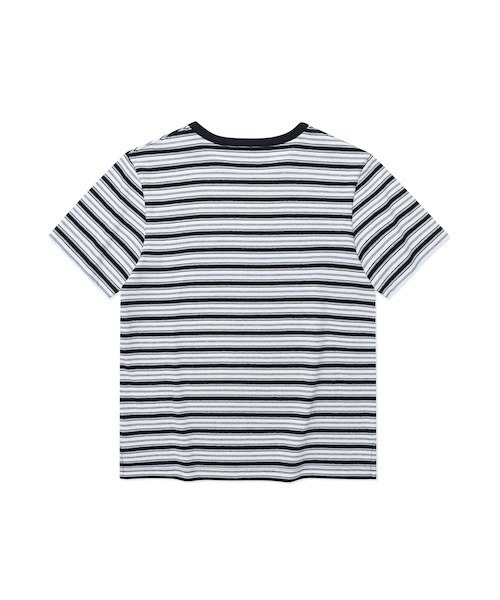 Wacky WiLLy（ワッキーウィリー）の「[GISELLEジゼル着用] WOMEN'S MULTI-STRIPE SHORT-SLEEVED T-SHIRT（Tシャツ/カットソー・レディース・ブルー/レッド・MEDIUM/SMALL）」の11枚目の写真