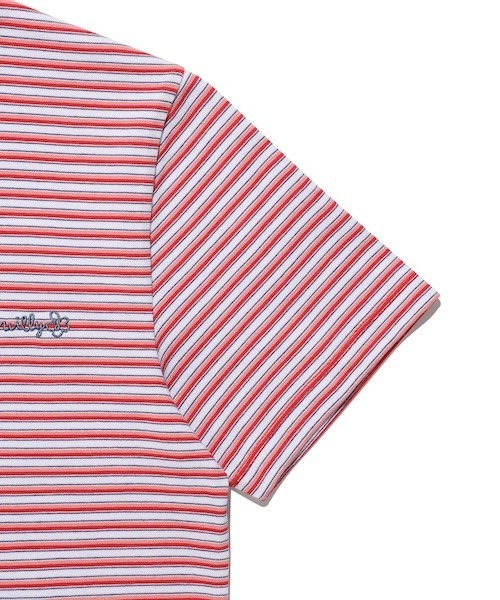 Wacky WiLLy（ワッキーウィリー）の「[GISELLEジゼル着用] WOMEN'S MULTI-STRIPE SHORT-SLEEVED T-SHIRT（Tシャツ/カットソー・レディース・ブルー/レッド・MEDIUM/SMALL）」の8枚目の写真